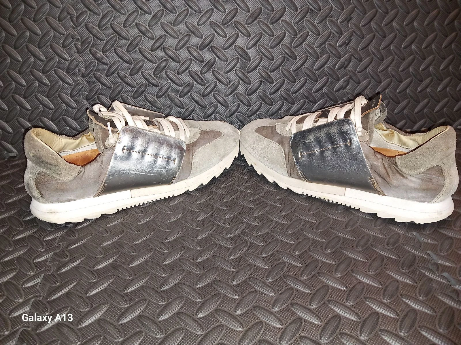 Hoge kwaliteit sneakers ESSEutESSE – Leer & Suède – Gemaakt in Italië – Maat 40 – photo 4